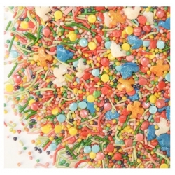 Posypka cukrowa maczki pałeczki konfetti dekoracja na tort urodziny mix 50g